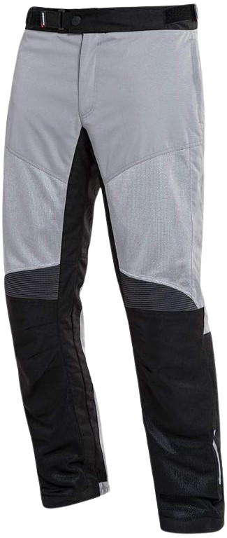 Sedici Gray Mesh Riding Pants with Reinforced Knee Panels