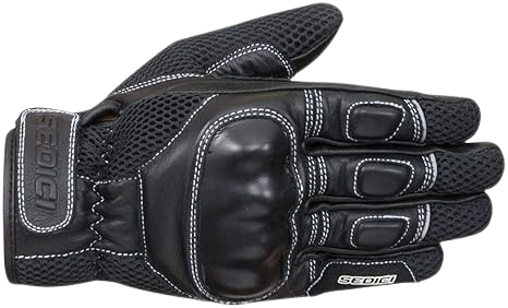 Black Touchscreen-Compatible Gloves with Reinforced Palm for Women