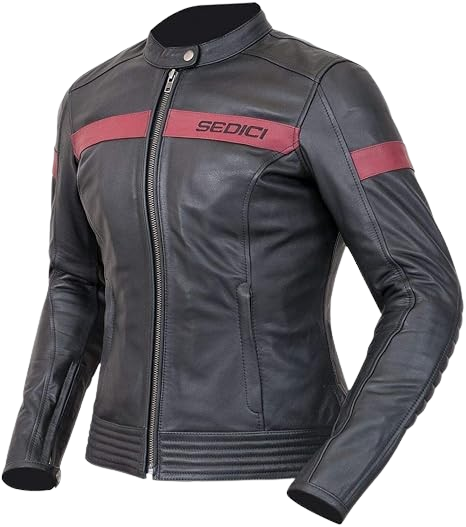 Black and Oxblood Riding Jacket with Adjustable Waist for Women – 4